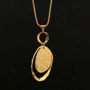 14th & Union NWT Gold Double Pendant Necklace